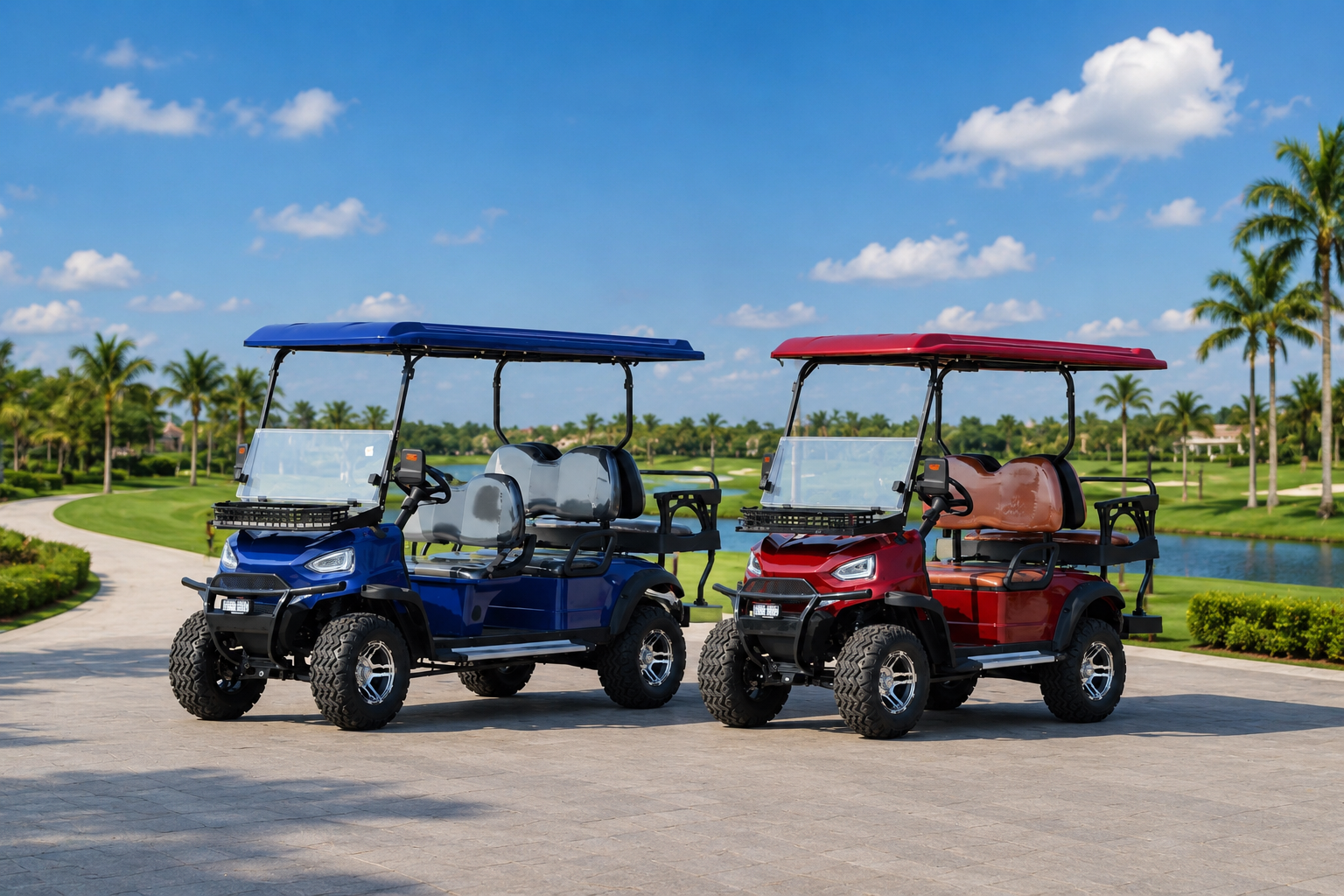ucsunly，60V 3.5kW/4kW/5kW golf cart; electric off-road; hot-selling electric golf trolley