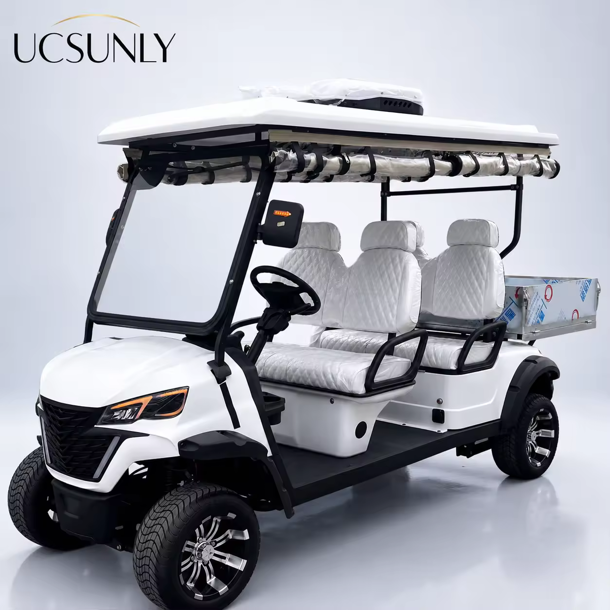 Ucsunly 2 Seater Electric Golf Scooter Large Capacity CE Certified 48V 70-90km Range GCC Dot Customizable Design Resort Farm