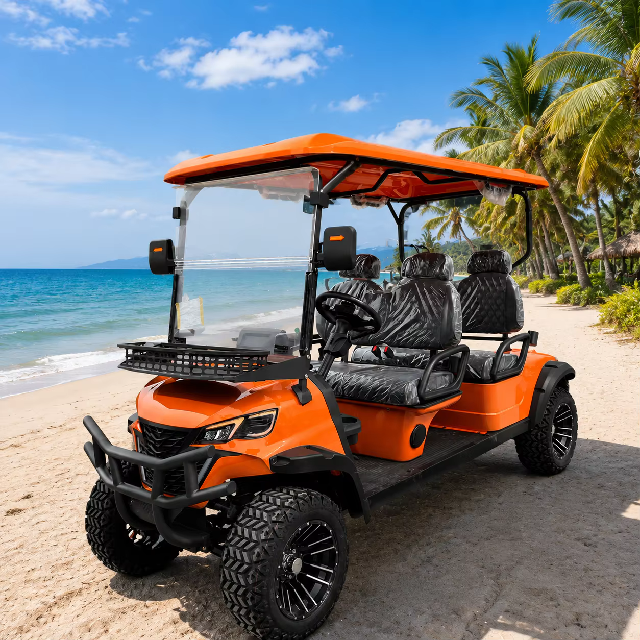 UCSUNLY UC30-B-4D 4 Seater CE/EEC/DOT Certified Lithium Battery Electric Off-road Golf Cart with 30-50Km/h Speed 50-70km Range