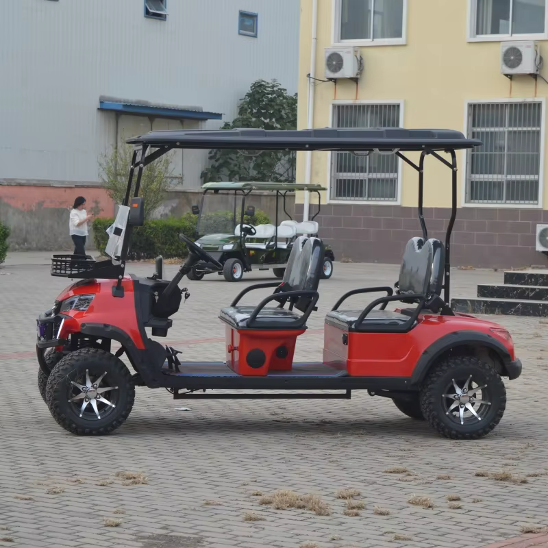 UCSUNLY OEM/ODM UC30-B-4D 4-seater CE-certified 4KW 72V 120Ah Lithium Battery-powered Off-road High-power Red Golf Cart