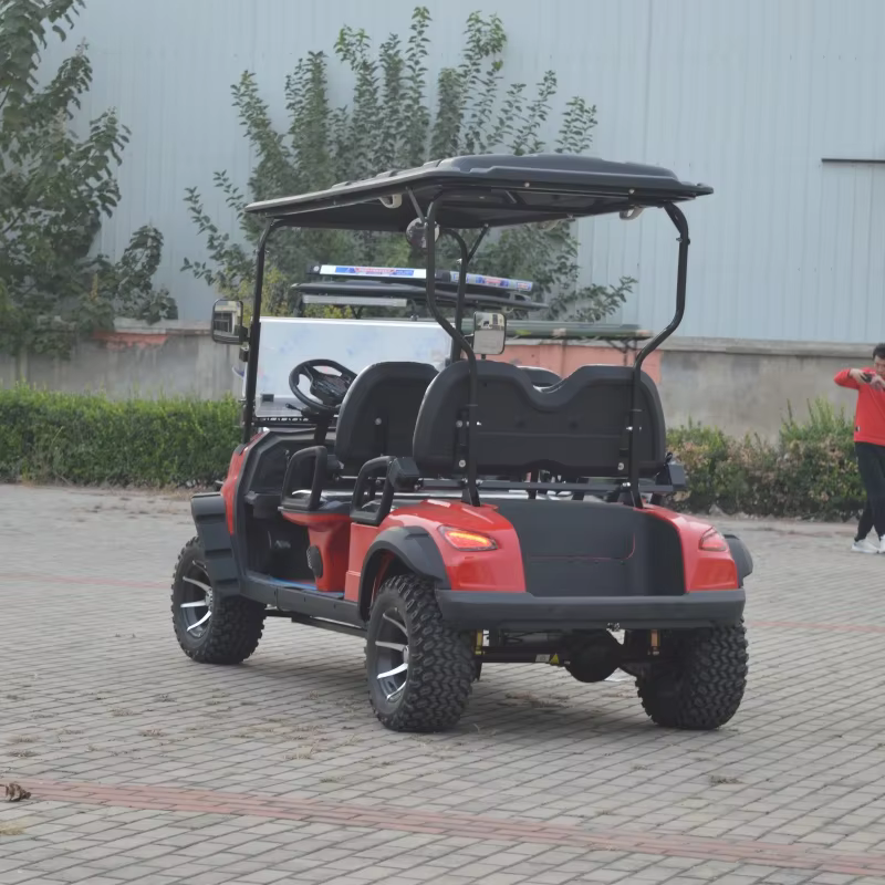 UCSUNLY OEM/ODM UC30-B-4D 4-seater CE-certified 4KW 72V 120Ah Lithium Battery-powered Off-road High-power Red Golf Cart