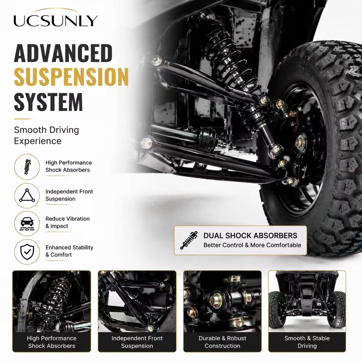 Luxury 2 Seater Electric Golf Buggy UCB-DH-11