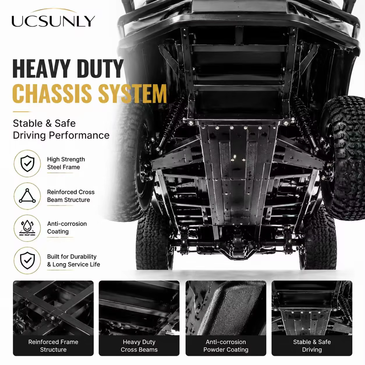 Luxury 2 Seater Electric Golf Buggy UCB-DH-11
