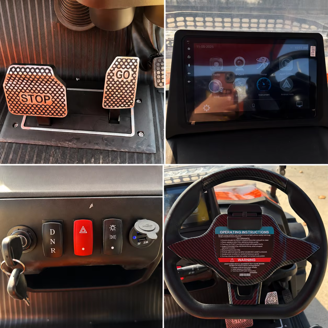 UCB-12 4 Passenger Utility for Warehouse Areas Logistics Parks and Facility Transportation Golf Cart