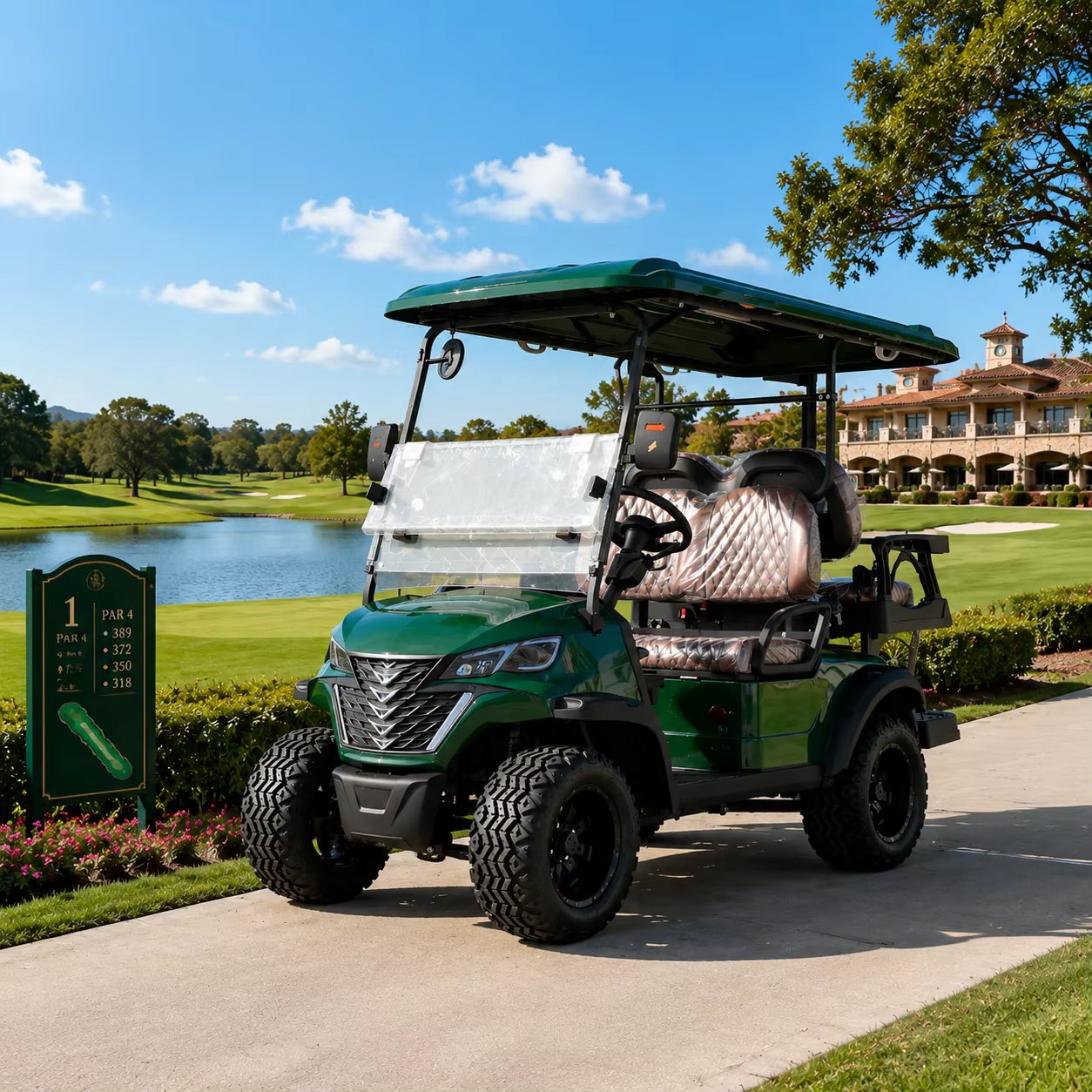 UCB-12 4 Passenger Utility for Warehouse Areas Logistics Parks and Facility Transportation Golf Cart