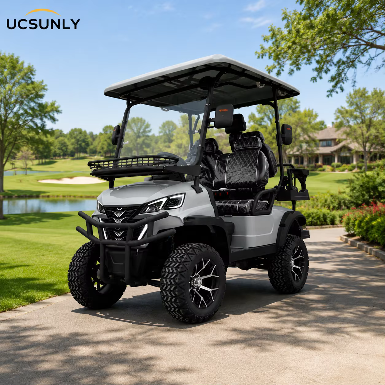 Wholesale 4 Seater Electric Golf Cart with Lithium Battery Golf Buggy for Hotel Resort Property