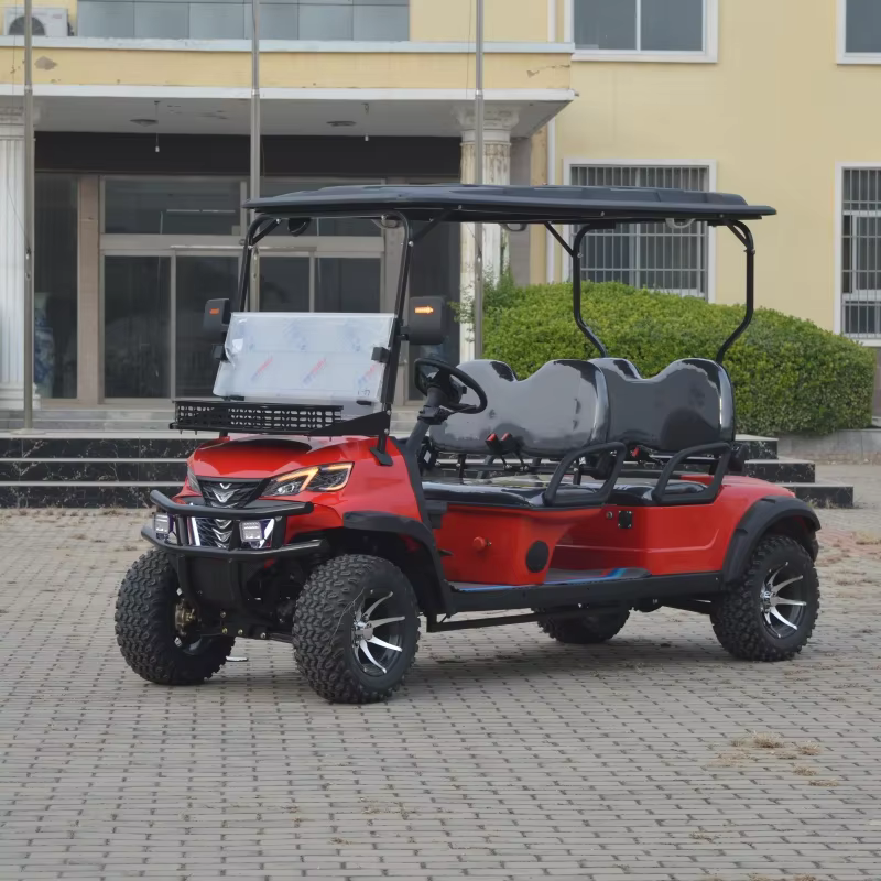 UCSUNLY OEM/ODM UC30-B-4D 4-seater CE-certified 4KW 72V 120Ah Lithium Battery-powered Off-road High-power Red Golf Cart