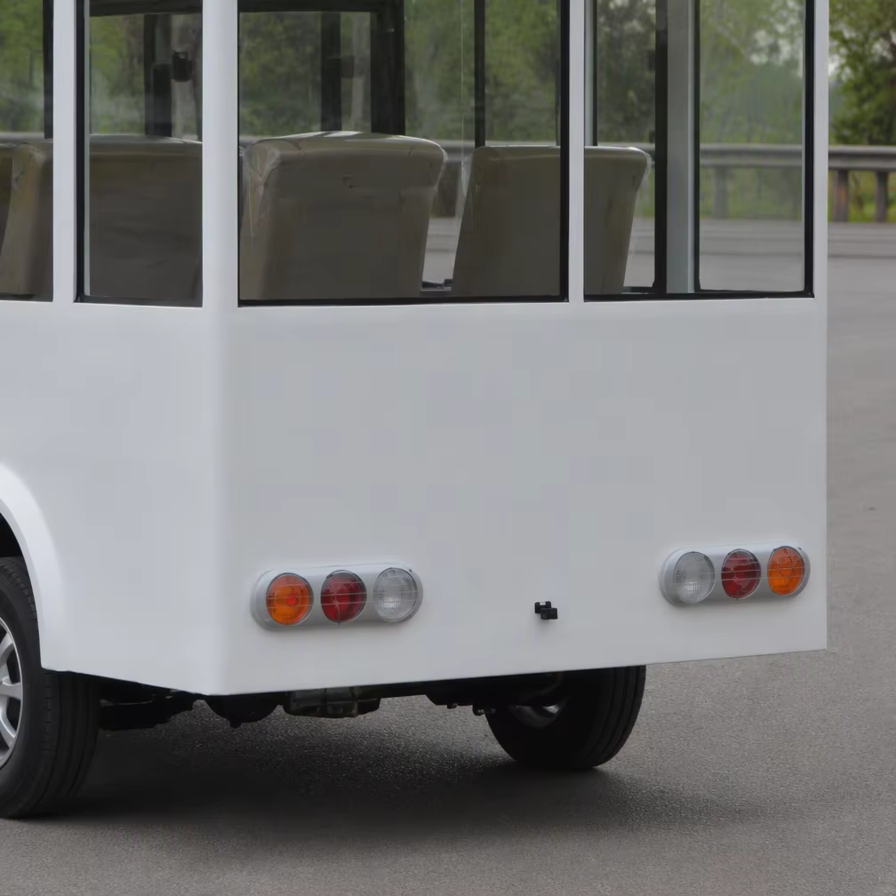 Electric Sightseeing Vehicle 11 Seats Zero Emission Resort Shuttle Bus with Panoramic Windows CE Certified UCSUNLY