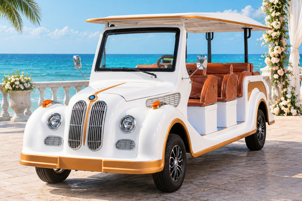 UC-VSB-17 Four Rows for Scenic Tours Resort Guest Shuttle and Tourist Attraction Transport Classic Sightseeing Car