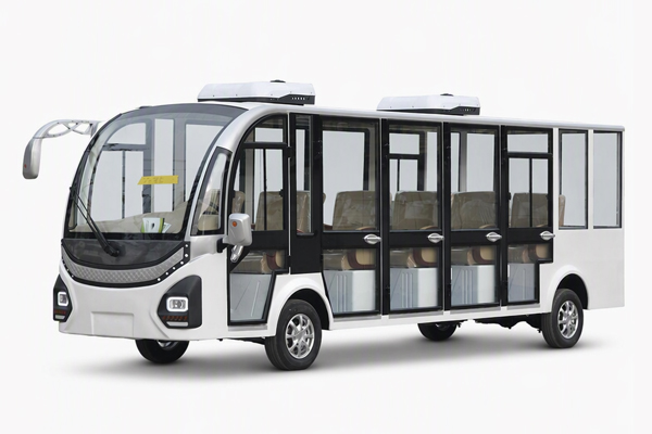 Electric Sightseeing Vehicle 11 Seats Zero Emission Resort Shuttle Bus with Panoramic Windows CE Certified UCSUNLY