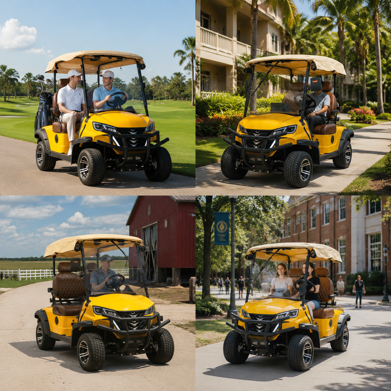 Off-road Electric Golf Cart 72V Lithium 5KW AC Motor 2 Seater Luxury Hunting Vehicle Factory Price Wholesale Export