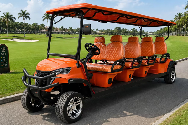 Luxury 8 Passenger Electric Golf Cart Golf Buggy for Hotel Resort and Sightseeing