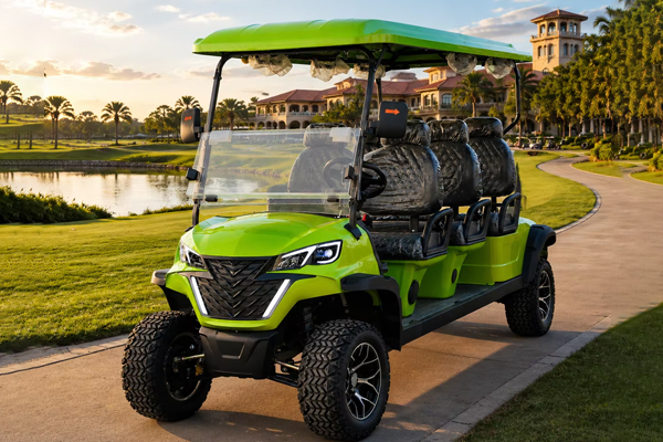 China Manufacturer off Road Electric Golf Cart 6 Passenger 72V Lithium Battery CE Certified New OEM Service