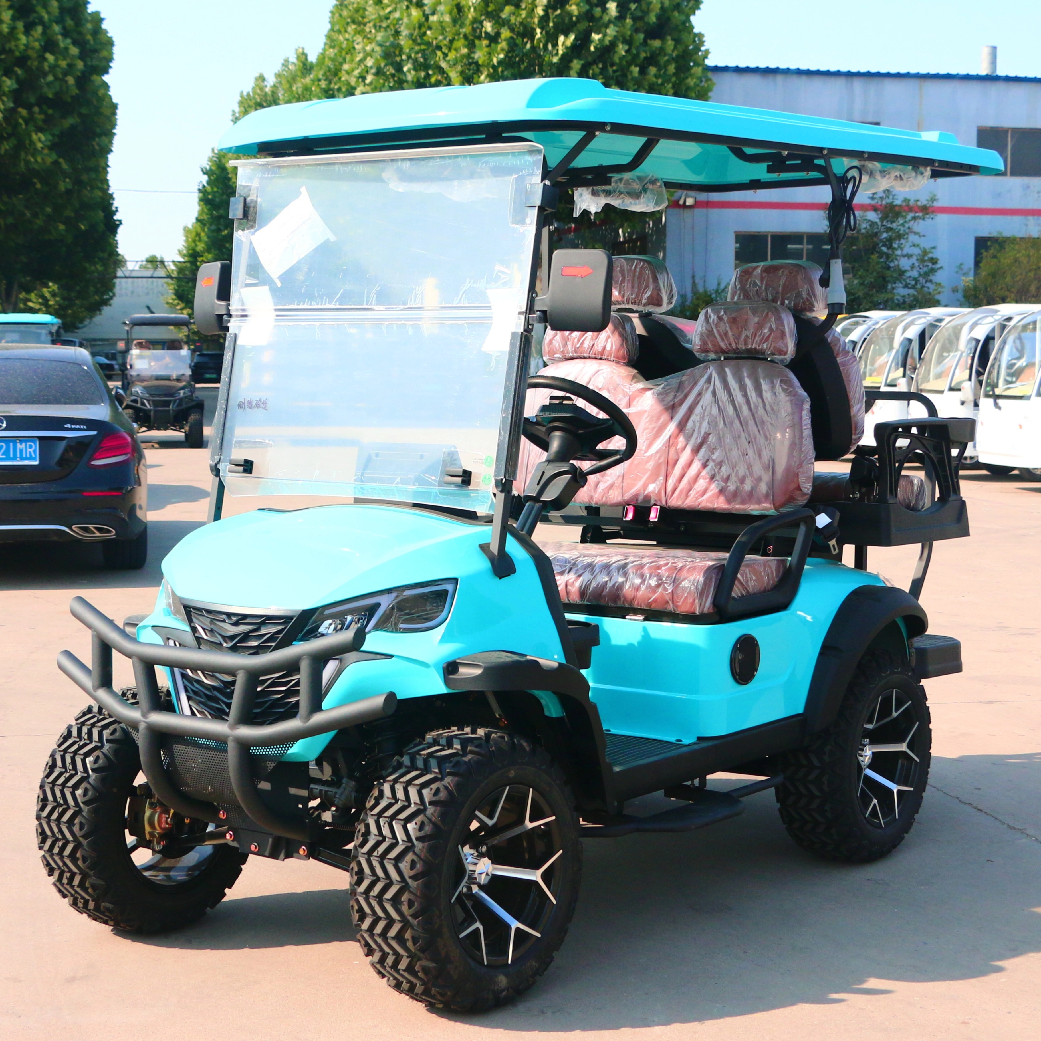 UCB-12 4 Seater Passenger Shuttle Vehicle for Convention Centers Resorts and Private Roads Golf Cart