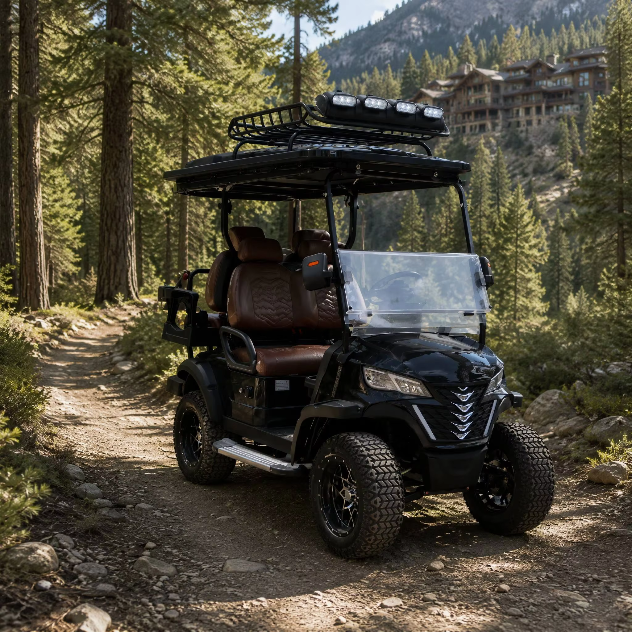 UCB-12 4 Seater Passenger Shuttle Vehicle for Convention Centers Resorts and Private Roads Golf Cart