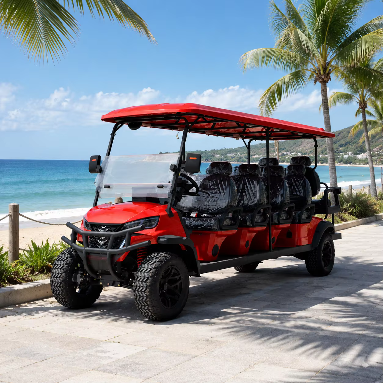 Factory Direct 10 Seater Electric Golf Cart with OEM Customization Service for Global Dealers