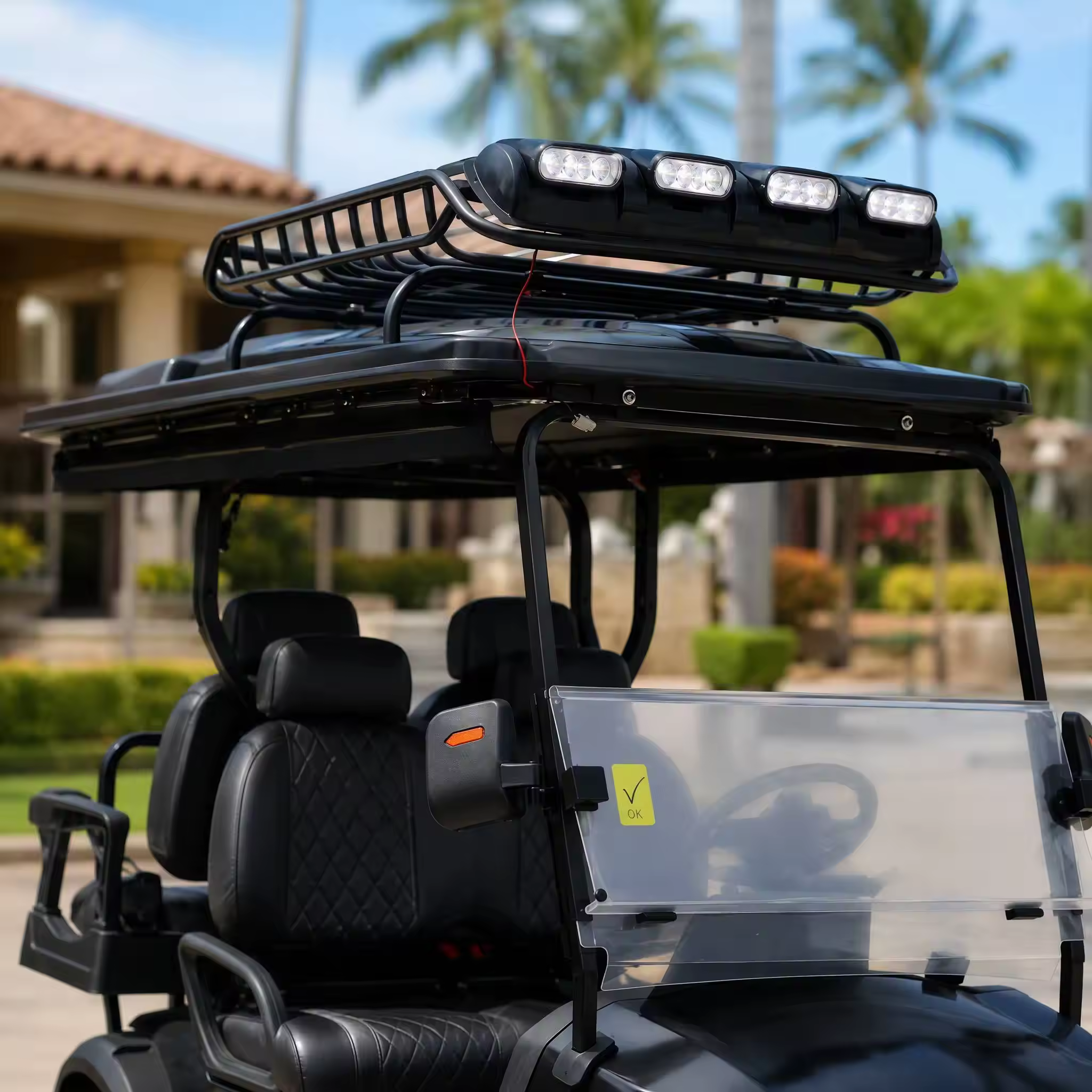 UCB-12 4 Seater Passenger Shuttle Vehicle for Convention Centers Resorts and Private Roads Golf Cart 5
