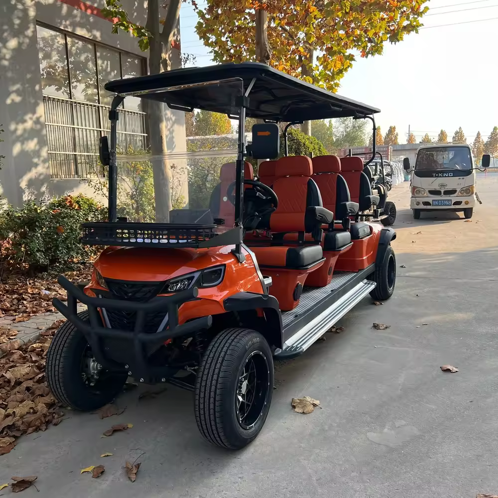 Ucsunly 2026 New Design 6 Seat Golf Cart Customized Hotel Airport Electric Vehicle 6 Seat Electric Shuttle Bus for Sale 3