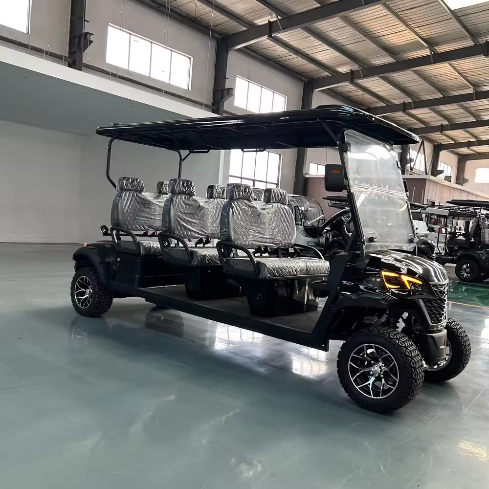 Ucsunly 2026 New Design 6 Seat Golf Cart Customized Hotel Airport Electric Vehicle 6 Seat Electric Shuttle Bus for Sale 4